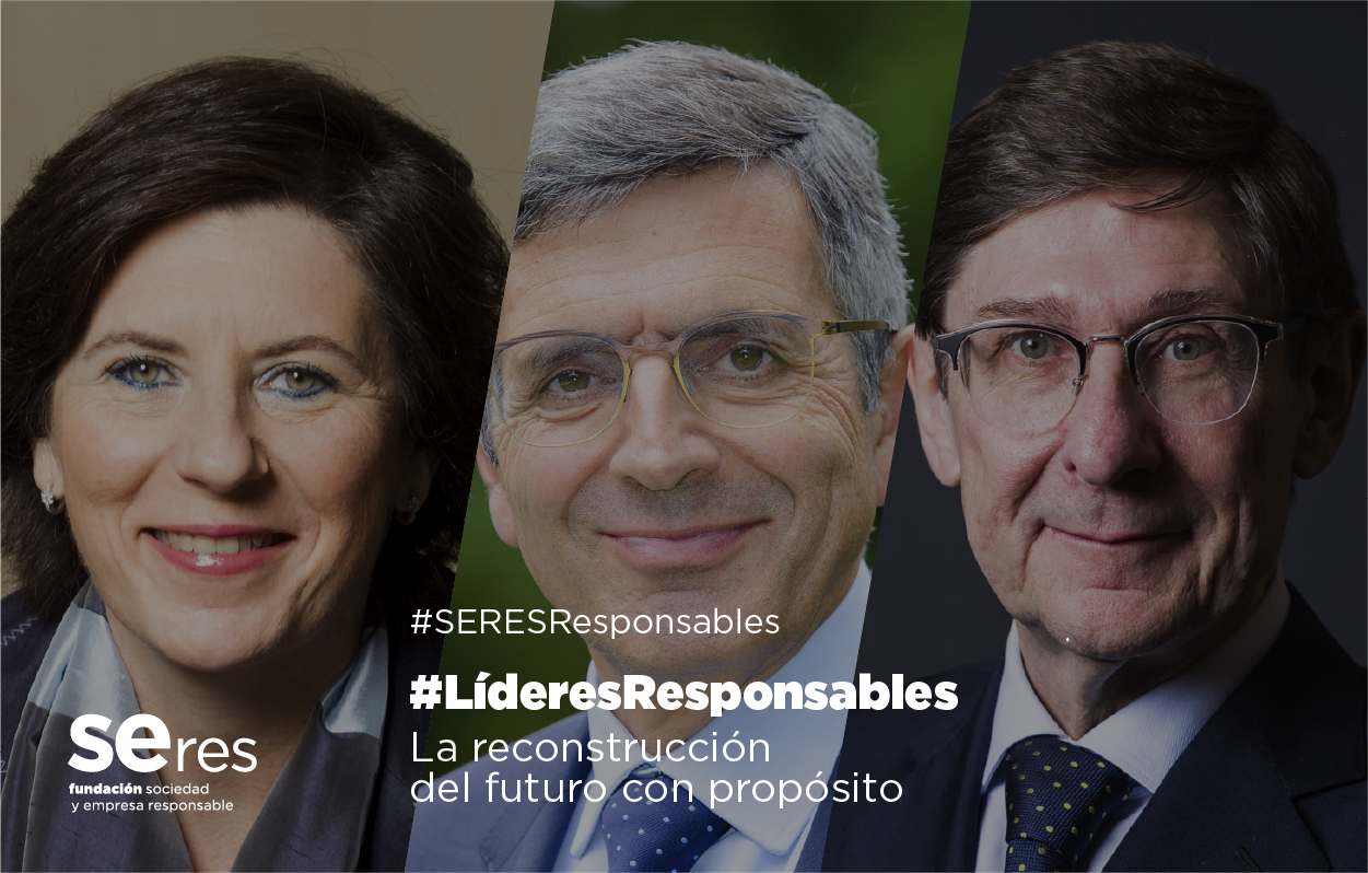 Helena Herrero y José Ignacio Goirigolzarri dialogan, en #LíderesResponsables junto a Francisco Román, sobre la importancia de invertir en procesos de innovación en el futuro que podrán garantizar bienestar a las personas